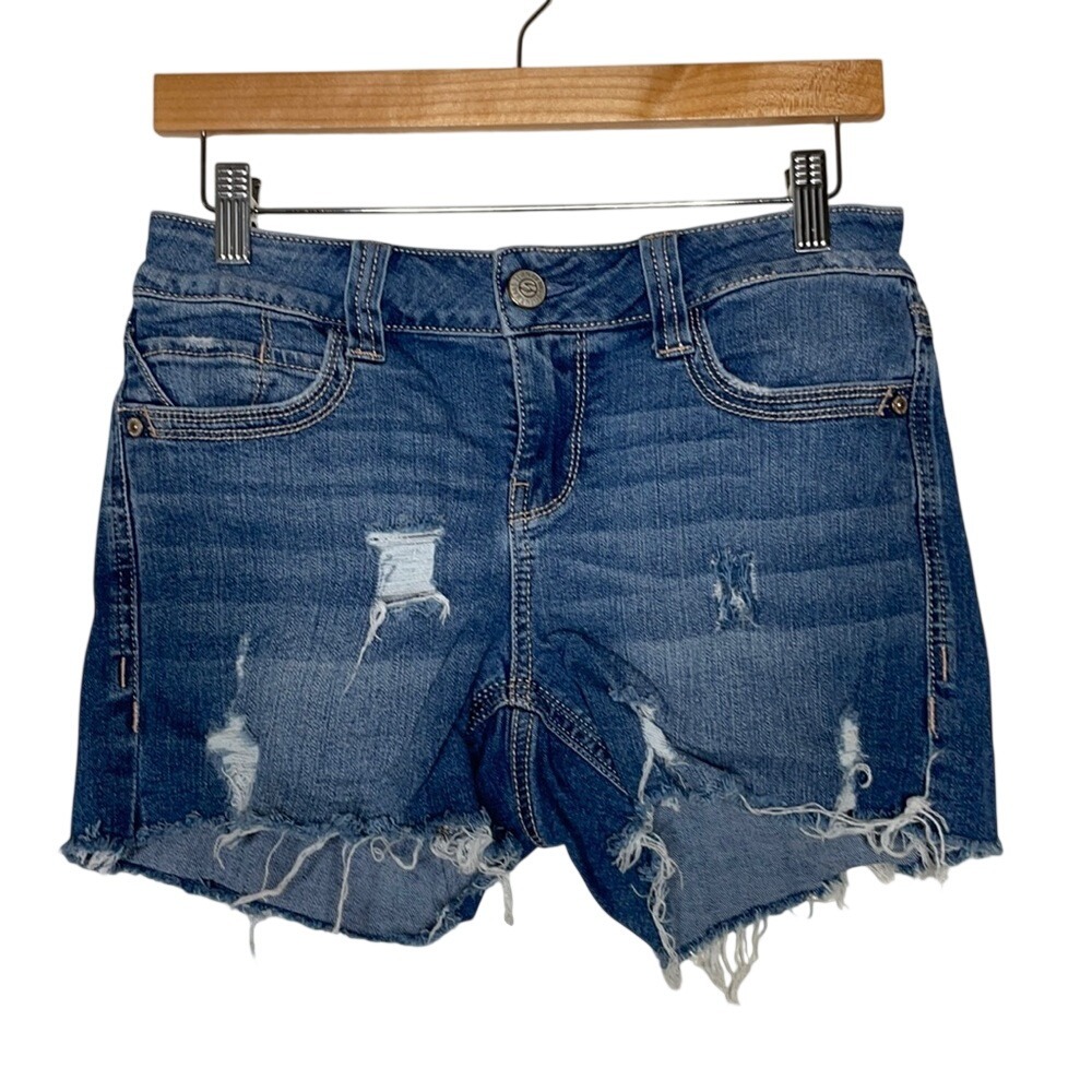Seven 7 Denim Shorts MY3023 Cameo Blue  sz‎ 4